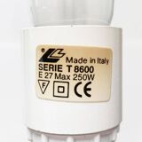 Vintage postmodern floor lamp in Italian glass by Lucente.