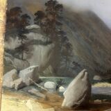 Alphonse de Saint-Beaussant (born in 1842) Pastel on paper mounted on canvas - Sinner