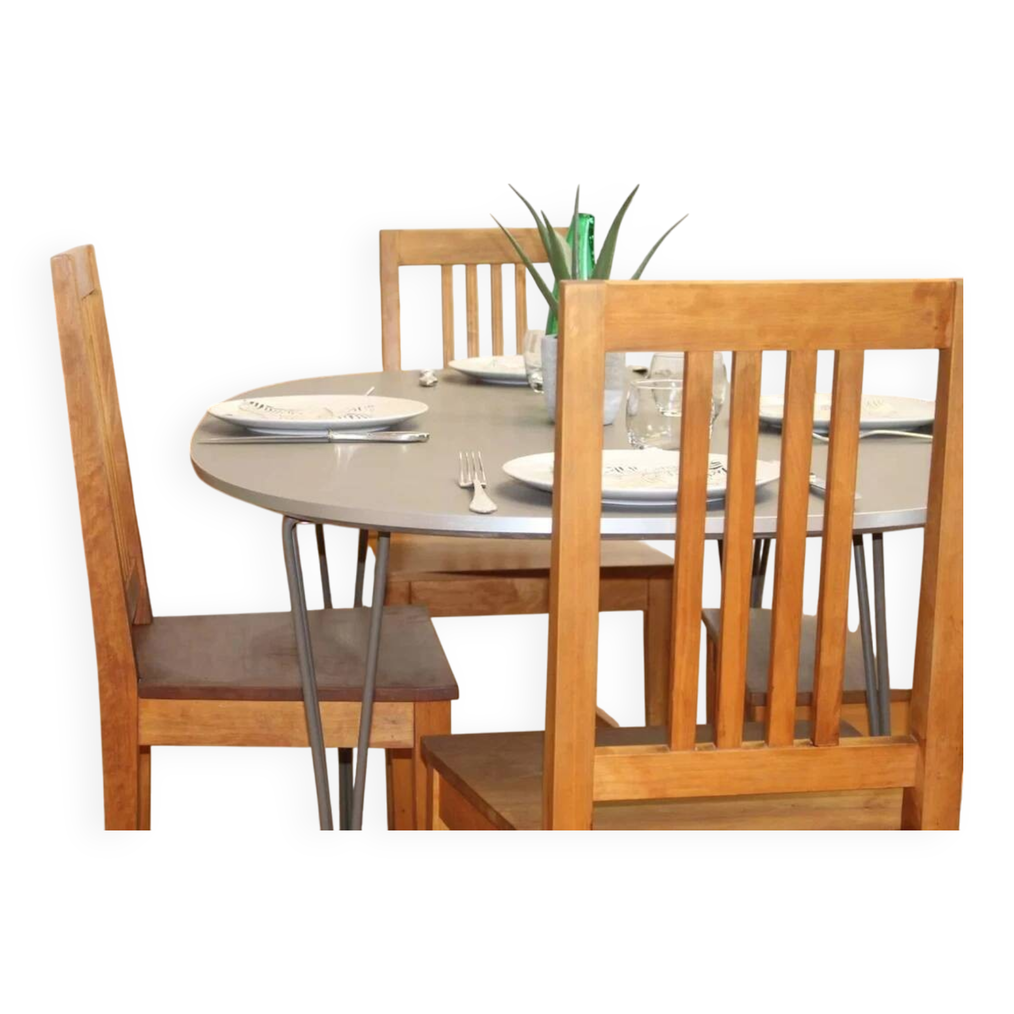 Chairs (6) birch Sweden 1960