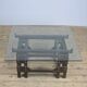 Coffee Table Of Cast Iron And Glass Top