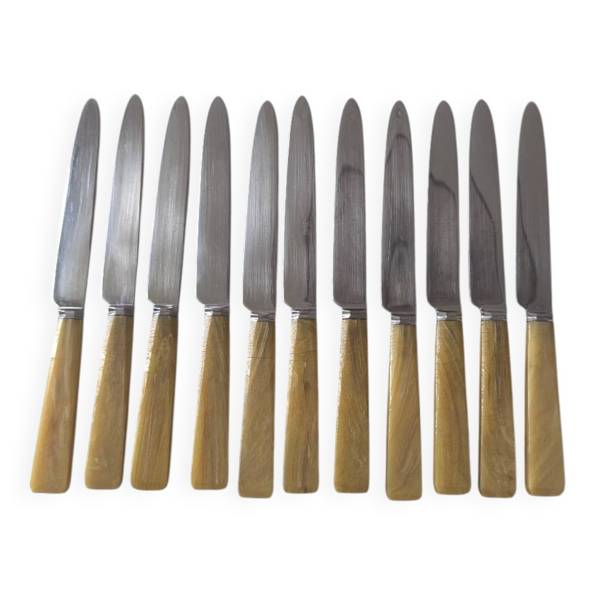 Set de 12 couteaux en bakélite et inox