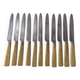 Set de 12 couteaux en bakélite et inox
