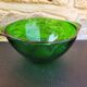 Set of 3 vintage green eared bowls