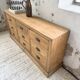 Pine craft cabinet with drawers