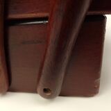 Table worker in wood and fabric