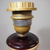 Straw-marquetry table lamp / Louis Drimmer/vintage