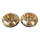 Duo de bougeoirs “boule” en laiton