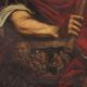 Rare Italian painting portrait of Julius Caesar from the 17th century