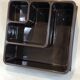 Wall shelf in brown plastic resin design style 1970