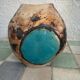 blue Chinese vase dove pottery