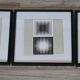 Trio Tableaux Vintage Art Optique - Victor Vasarely - Cadres 40x40cm.