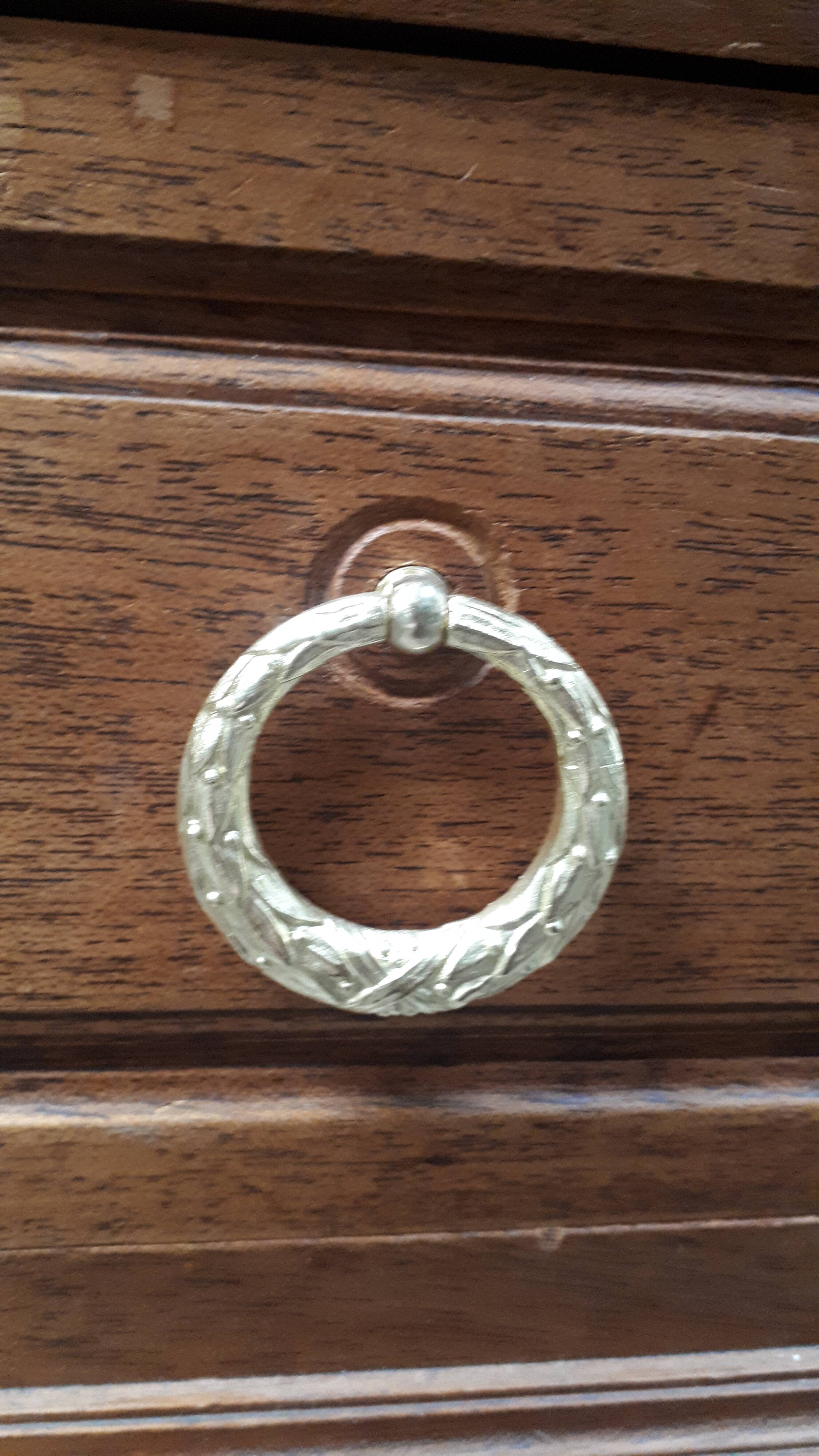 Chest of drawers 3 drawers Napoleon III classic on marble