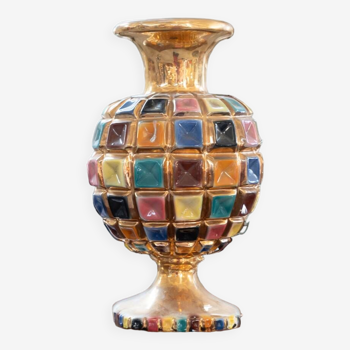 Vase en céramique colorée, 1960