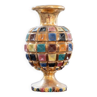 Colorful ceramic vase, 1960