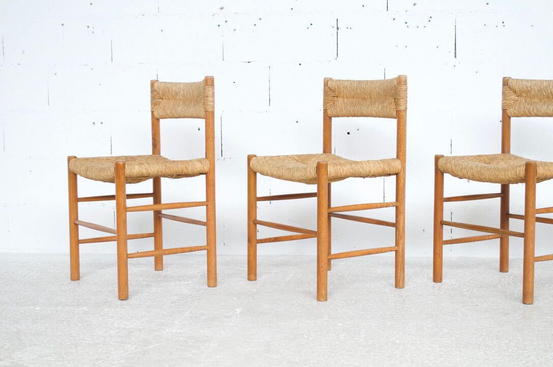 4 chairs Dordogne 60's Robert Sentou