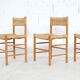 4 chairs Dordogne 60's Robert Sentou