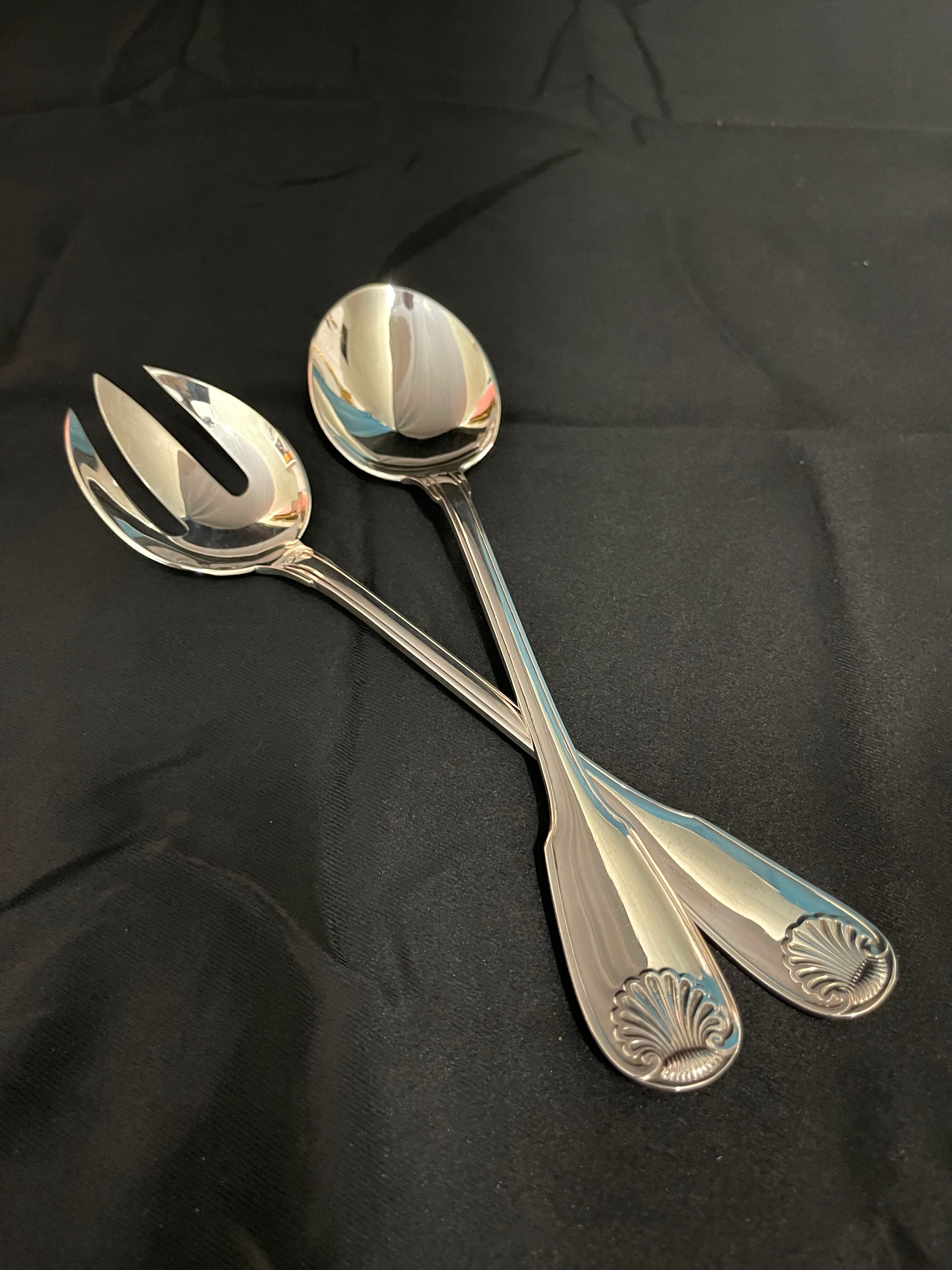 Christofle, service cutlery model vendome, shell