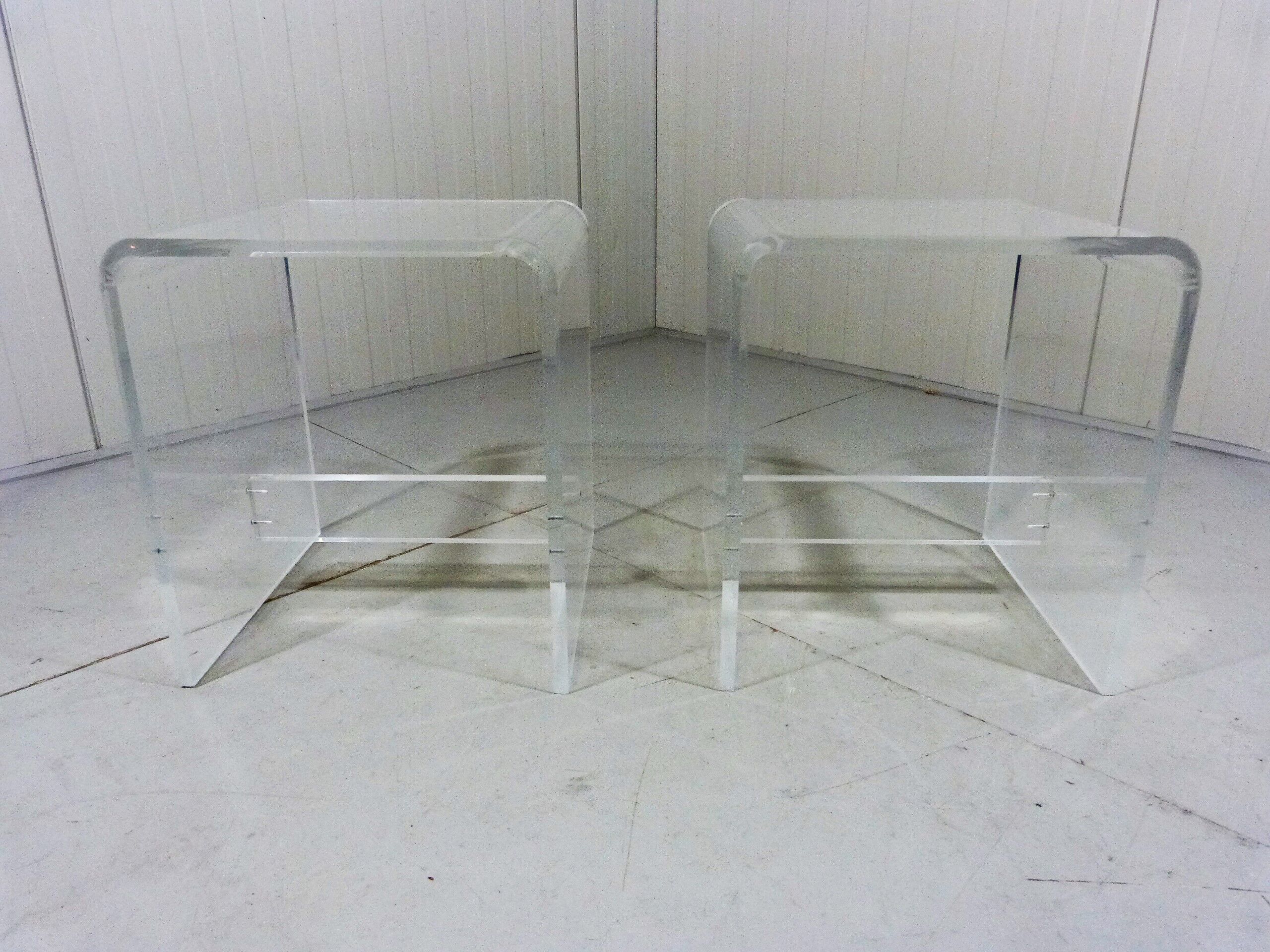 Vintage plexiglass stools 1960-70’s