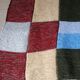 Plaid patchwork tricoté main