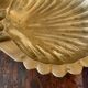 Cendrier coquille en laiton massif