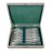 Box of 12 silver metal crustacean forks