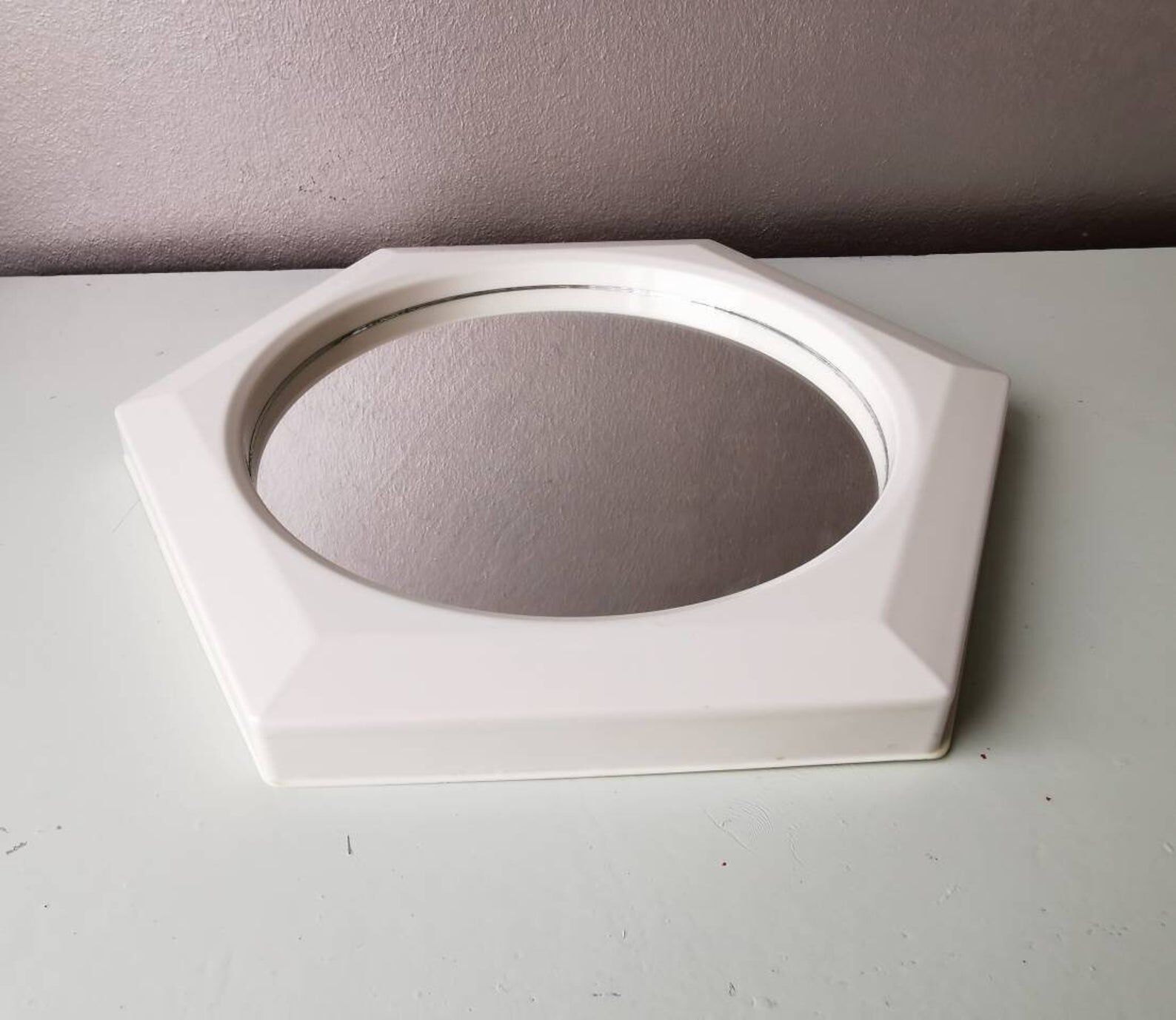 Vintage vintage plastic mirror 1980s
