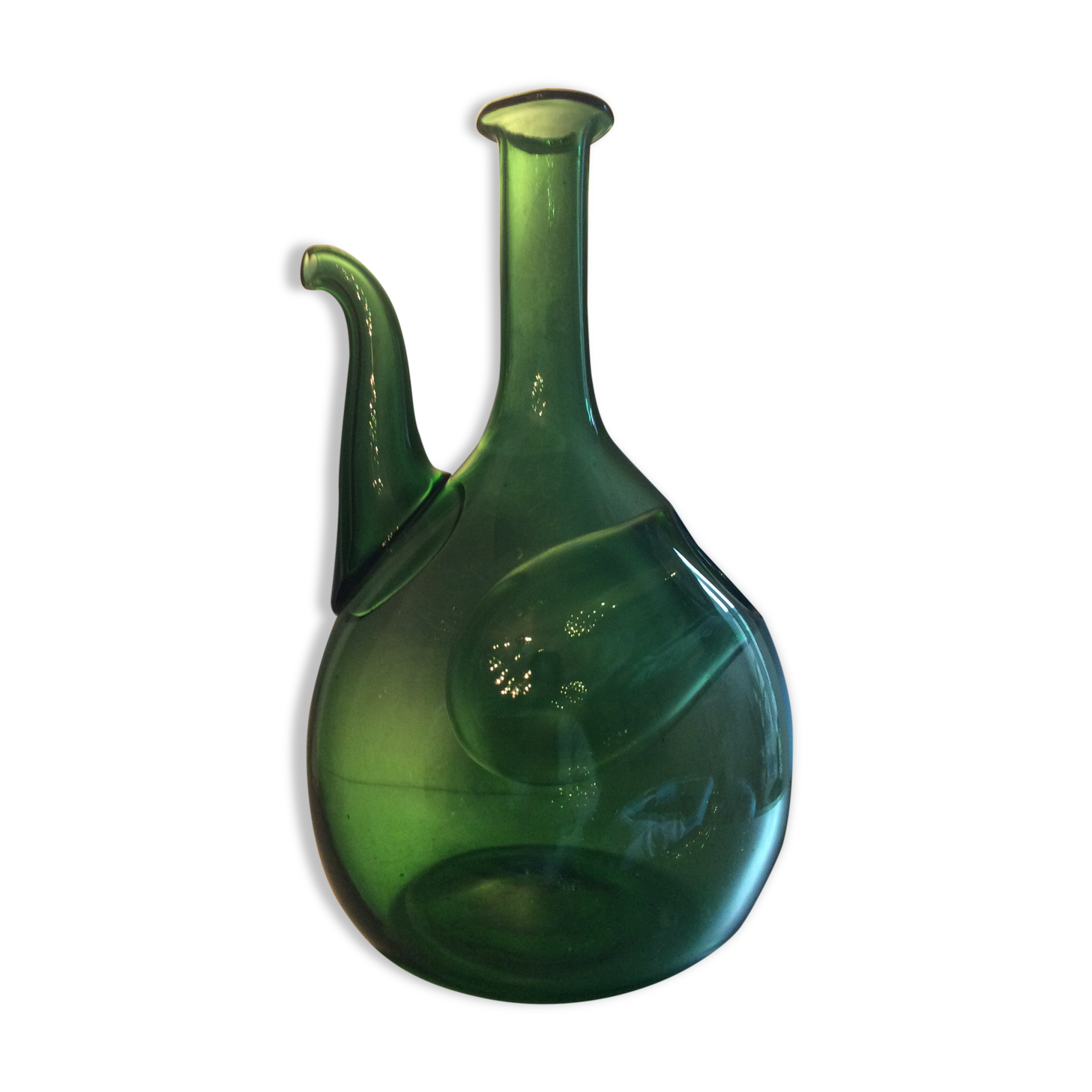 Vintage bottled in blown glass