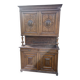 Large antique two-body buffet in wood - Carved dining room furniture