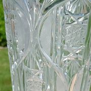 Cut glass vase in Art Deco style