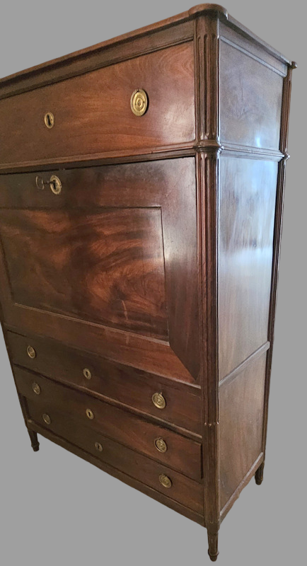 Secretaire louis XVI en acajou