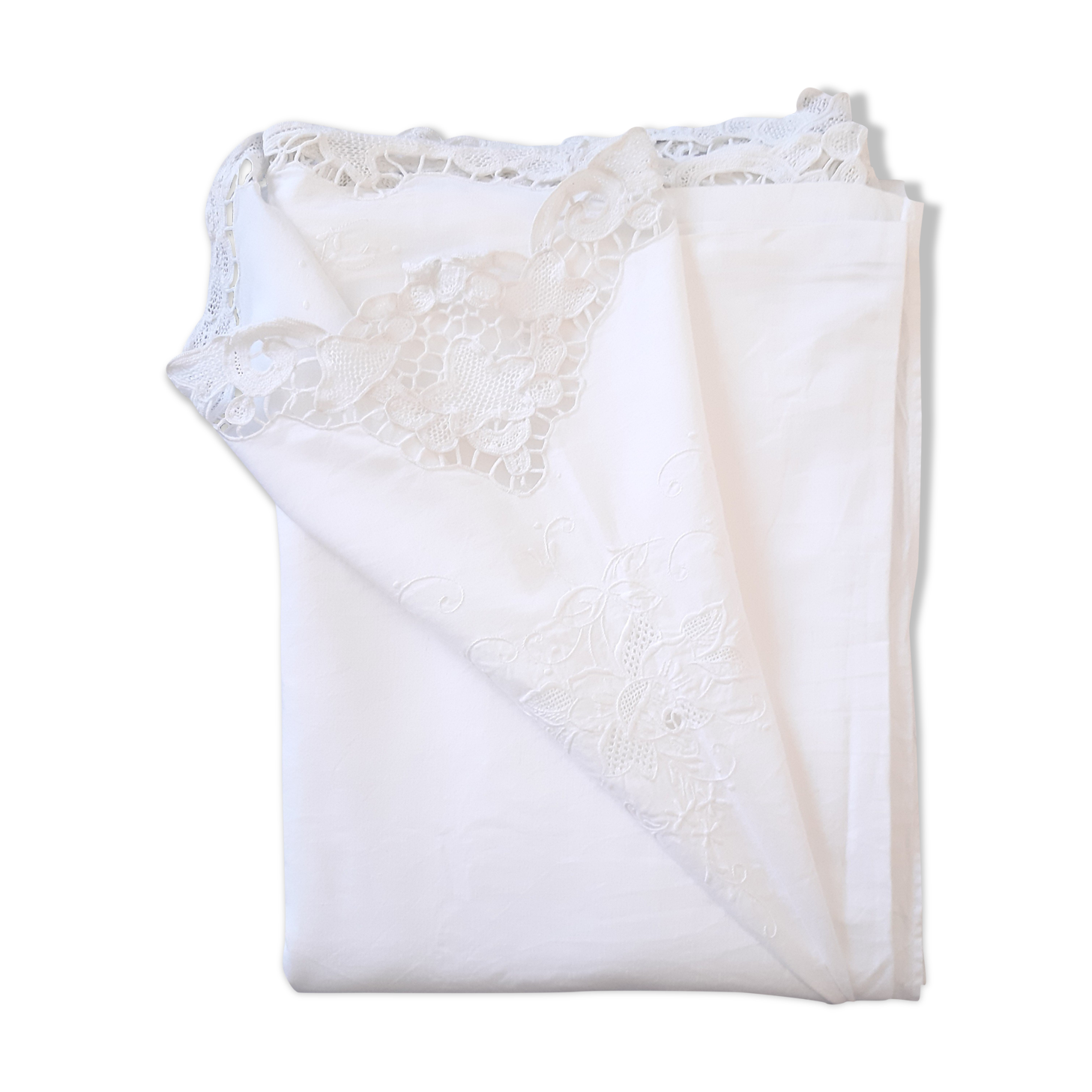 Old embroidered sheet 310 x 230