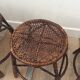 1960s plant holders series in rattan