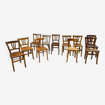 Set 11 chaises bistrot Baumann