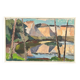 Original Mid Century Swedish Oil On Canvas – “Abstract Landscape” By Knut Ljungberg – Vintage – Framed – 84 × 54 Cm (33.1" × 21.3")