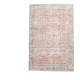 7x11 Salmon Pink & Blue Vintage Persian Rug, Large Floral Rustic Decor