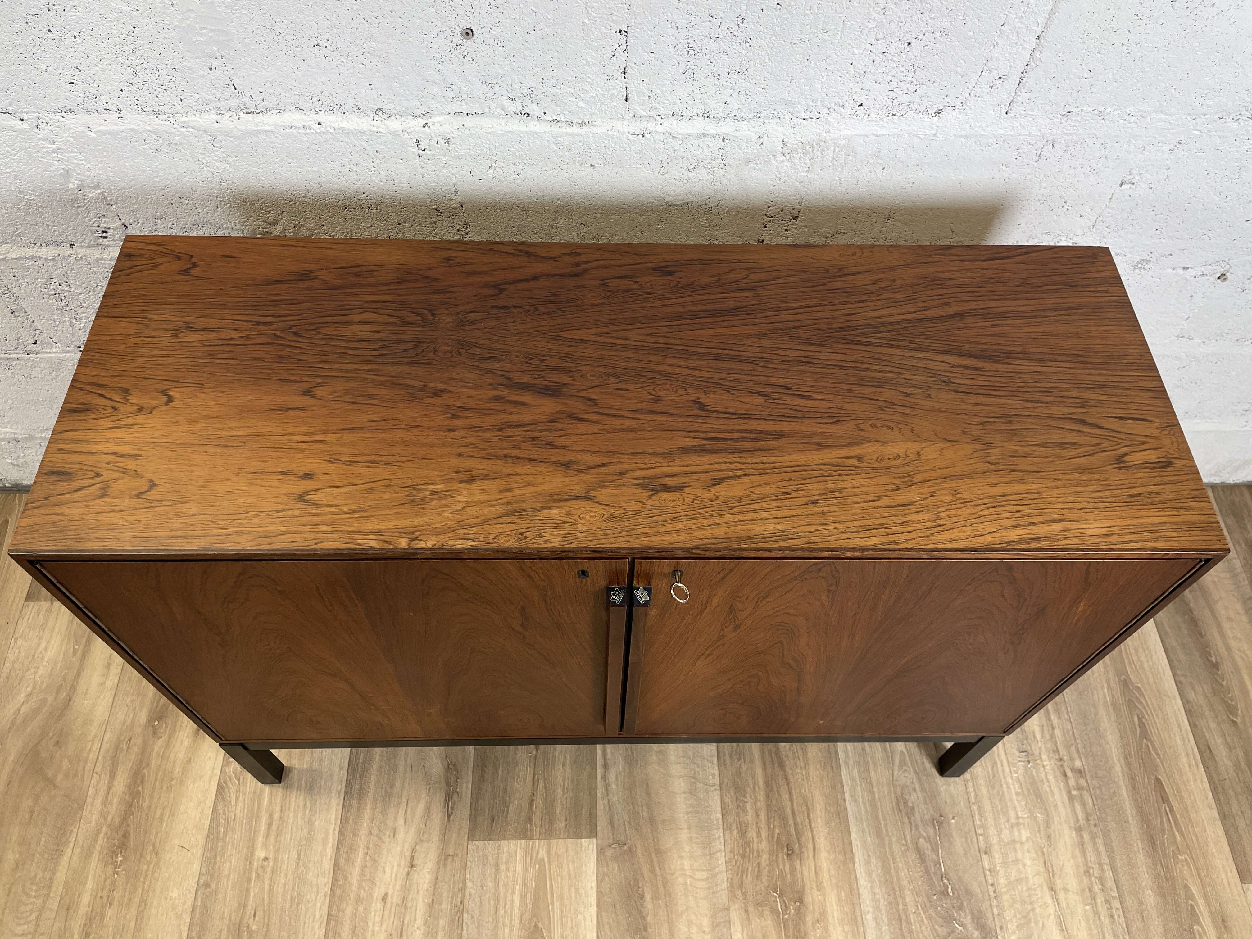 Scandinavian rosewood sideboard by Sigvard Bernadotte, 60s