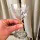 Suite of 4 glasses of port wine cooked in glass of the years 1930