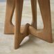 Guéridon/coffee table in oak by Guillerme and Chambron and ceramic by Danikowski for Votre Maison 1950s.