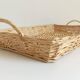 French Provence Large Wicker Basket Tray, Handwoven in France, Late 20th-C