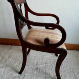 Pair of Charles X style Lyre-backed armchairs