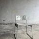 White Lacquered Steel Omstak Chair by Rodney Kinsman for Bieffeplast (1971) Industrial Sled Base