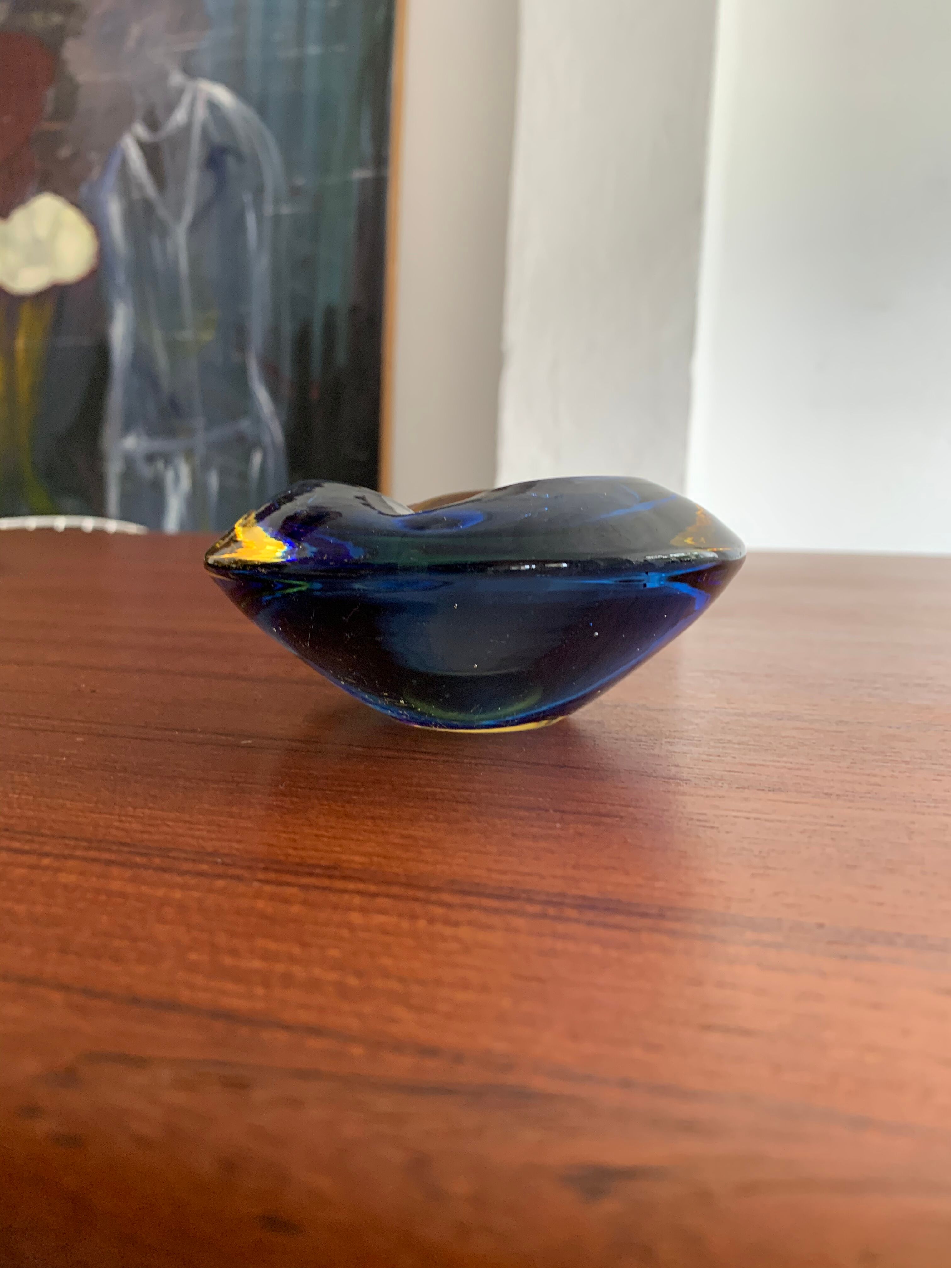 Vintage Murano glass ashtray
