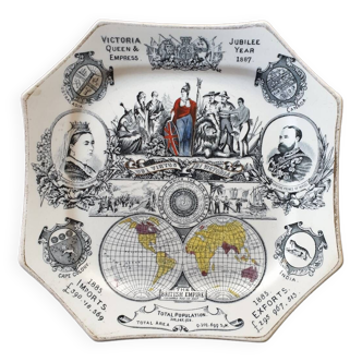 Queen victoria jubilee porcelain plate