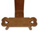 Mid Century Brutalist Tripod Chair Solid Oak Spain