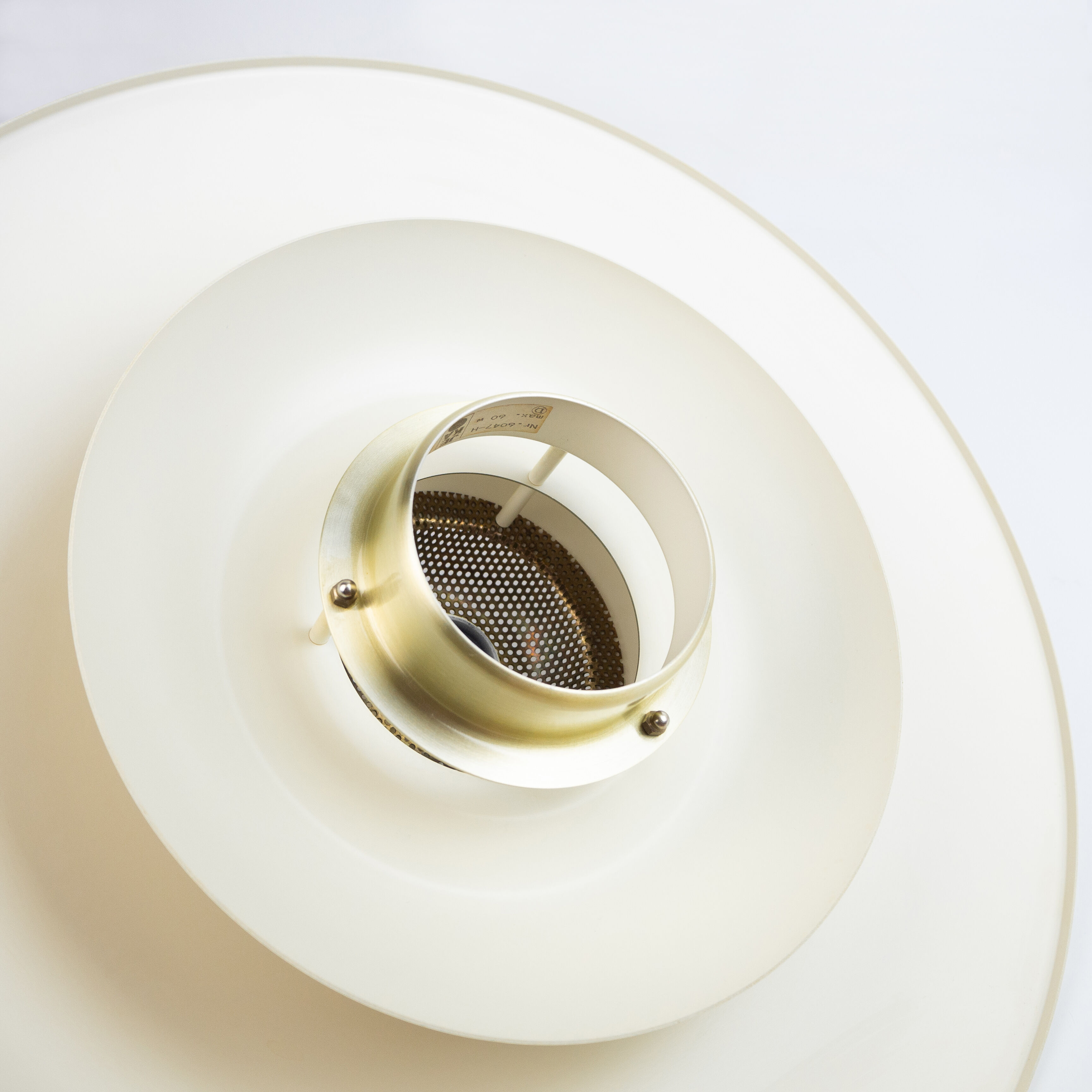Danish vintage pendant lamp Jeka by Kurt Wiborg, Denmark, 1980s