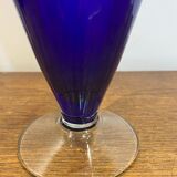 Blue murano glass vase