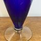 Blue murano glass vase