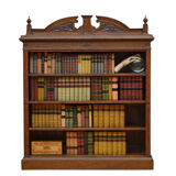 Victorian Solid Oak Open Bookcase