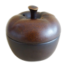 brown ceramic jar in apple shape by Melitta Friesland Katen dishes