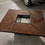 Paul Michel cocktail coffee table elm burl